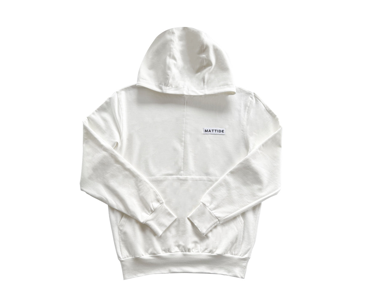 BLUZA Z KAPTUREM UNISEX - BIAŁA