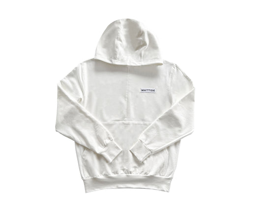 BLUZA Z KAPTUREM UNISEX - BIAŁA